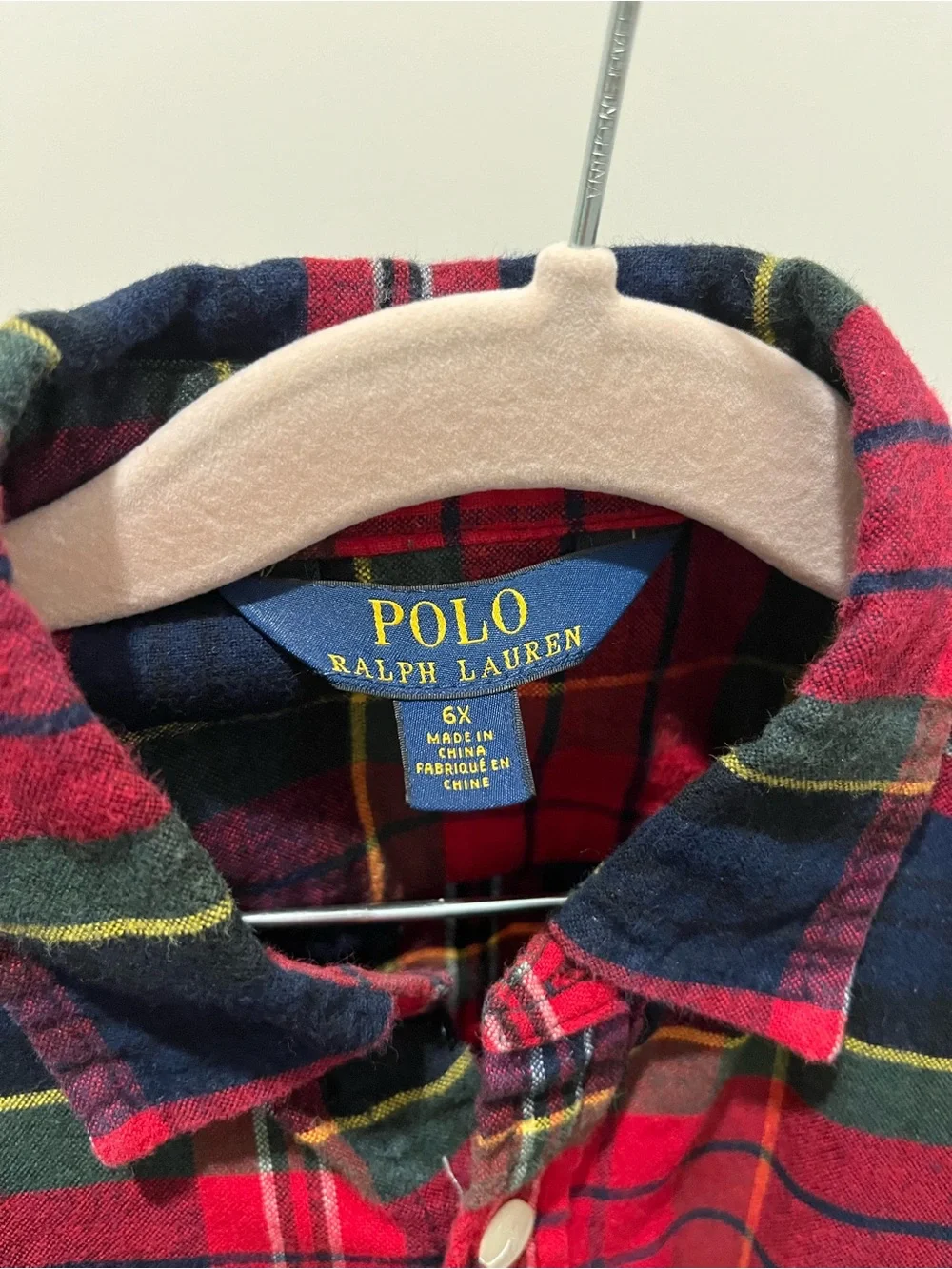 Ralph Lauren Red and Navy Plaid